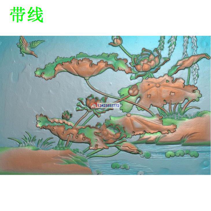 Y-084  荷花 古建