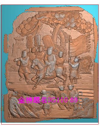 (发邮箱)古建砖雕寺庙人物金榜题名110  89