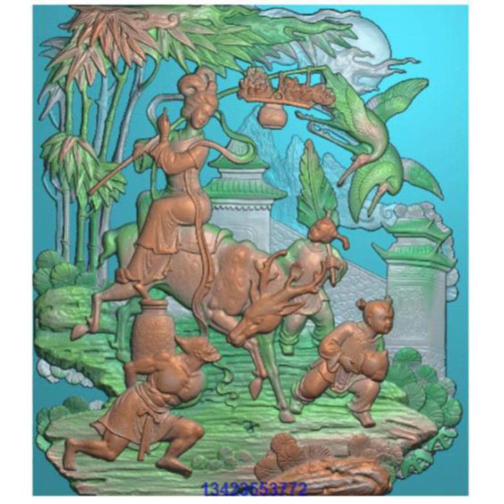 (发邮箱)古建砖雕寺庙人物麻姑100 100