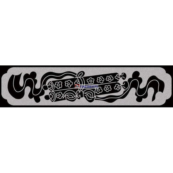 120 石栏板线描图 线雕图