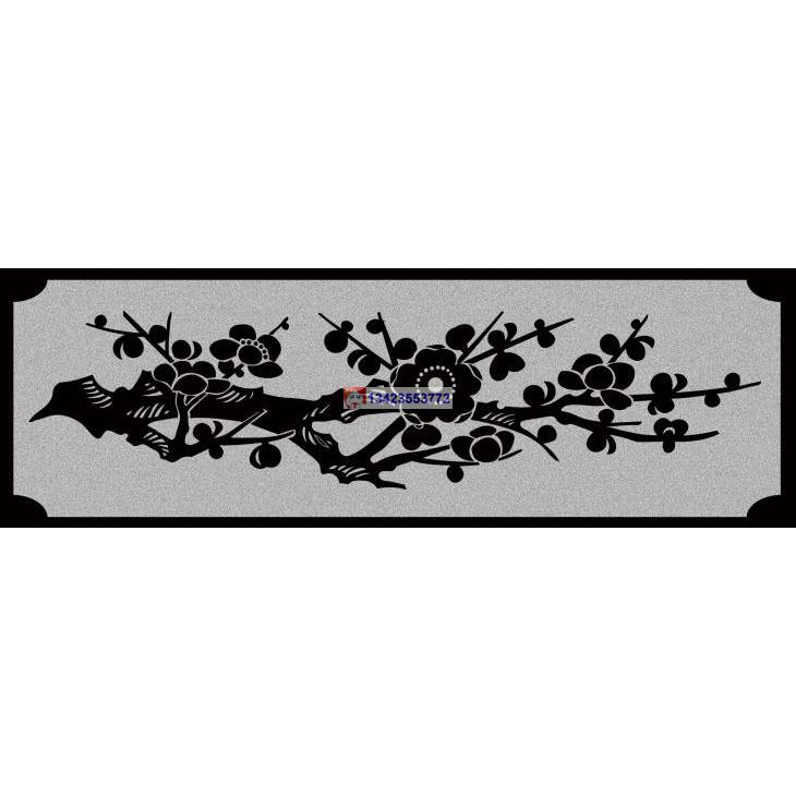 梅92 石栏板线描图 线雕图