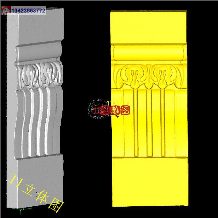 罗马柱 欧式罗马柱头 立体浮雕 圆雕雕刻 精品STL格式立体圆雕图