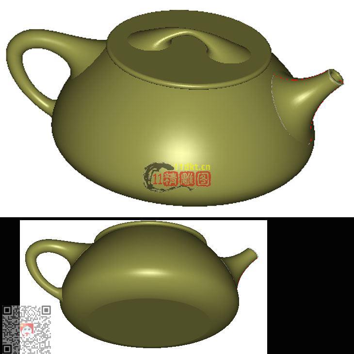 立体圆雕图 工艺品 紫砂壶大型