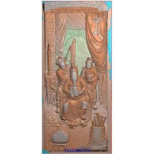 (发邮箱)古建砖雕寺庙人物 竖关公